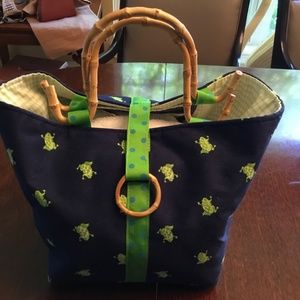 Cute frog inspired tote